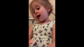 Dad argues with young daughter about whether babies are real