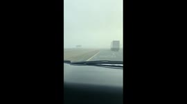 Fog on the drive home from Phoenix to Tucson