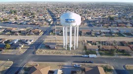 Midland Texas Water Tower Flyover