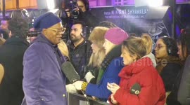 Samuel L. Jackson, Anya Taylor-Joy, James McAvoy at London premiere of Glass