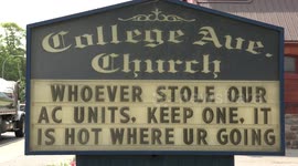 Canada church has hilarious threat to air conditioning thieves during heatwave