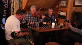 An Irish music session in a pub in Cork, Ireland.
