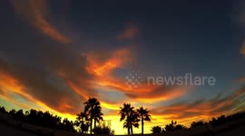 Epic Colorful Sunset Time Lapse