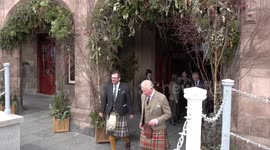Prince Charles and Camilla in tartan for visit to Scotland
