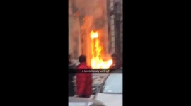 Tourist captures chaotic aftermath of massive explosion in Paris