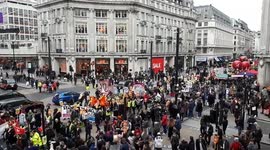 Yellow Vest Demonstrators March Through London Demanding General Election
