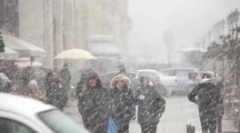 Heavy snowstorm blankets parts of Greece