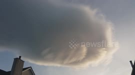Lenticular Cloud Formation Hovers Over My House for Two Hours