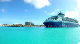 Cruise Ship in Aruba