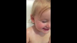 Bath time giggles