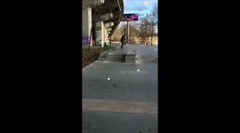 Skateboard fail