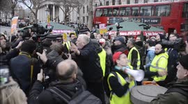Clashes at 'Broken Britain' anti-austerity march in London