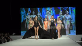 Graduating students and models of NB Haifa School of Design present Haute Couture hand made fashion during final catwalk sponsored by Gottex.