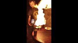 Flaming Coffee in Lviv 1