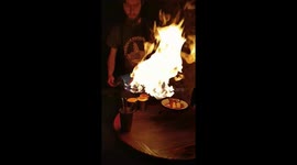 Flaming Coffee in Lviv Ukraine 3