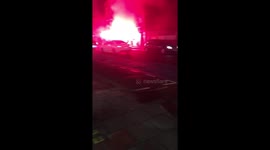 Men with torches of fire