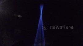 Nest, a huge light installation, wows London's Walthamstow
