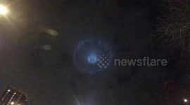 Strange light pattern seen above London's Waltham Forest