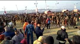 12 million Hindu devotees take ritual bath in world's largest festival