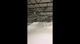 Snowboard jump fail