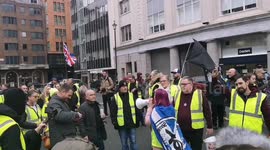 UK Yellow Vest protesters take to the streets of London