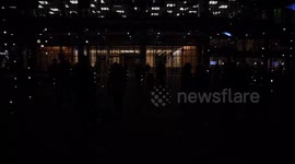 Amazing Lights At Canary Wharf