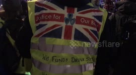 Brexit supporter at protest