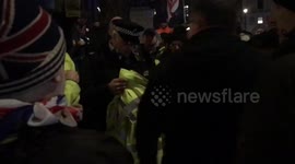 Brexit supporters challenge police