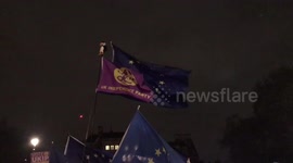 UKIP and EU flags fight for attention