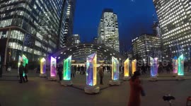 The Winter Lights Festival in Canary Wharf