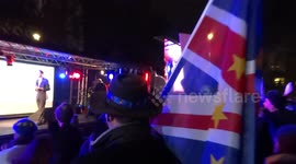 Peoples Vote demo in Parliament Square on Brexit Vote night - Stephen Gethins SNP MP speaking on 15 January 2019
