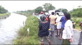 Elephant falls in to canal rescued after 9 hours operation