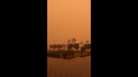 Sandstorm in Cairo today. Seriously no filter. ???????????? https://t.co/aYuyW6DZEK