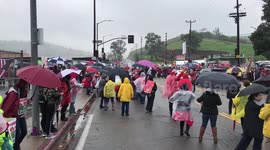 Los Angeles Teachers Strike Day 3 Local Rally (East LA). a LOT of community support!