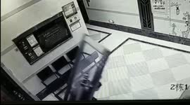 Glass door collapses onto woman when she tries to open it