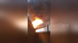 Three injured as huge fire breaks out at French university campus