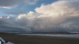 Polar Air Storm Clouds Arriving over UK