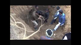 Rescuers race against time to pull out bull from 30-feet deep well