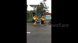 Barong Dance at a village of Ubud Bali