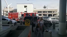 TSA supervisor sick lafd called at Los Angeles International Airport