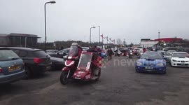 Duo return from record-breaking 31,000 mile motorbike (and sidecar) ride around the world