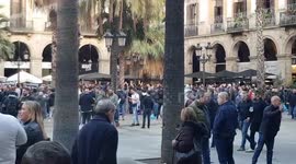Tottenham fans in Barcelona