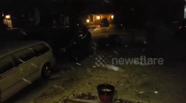 Snow from Winter Storm Harper in Alexandria, Kentucky.