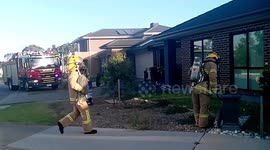 Fire fighters in Melbourne
