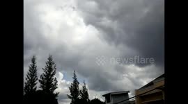 Hyperlapse Cloud Over House Balcony