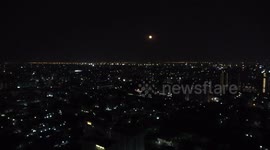 Super blood wolf moon eclipse as seen from Bangkok