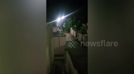 Two wild tusker raided Village in southern India.