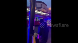 Newsflare Edit - Emergency services arrive at Archway station amid reports of 'major incident'