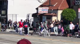 Street fight breaks out during MLK rally in Los Angeles