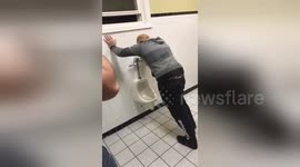 Newsflare Edit - Really drunk kid eats his own puke